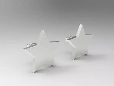Sterling Silver Star Stud Earrings Jewelry