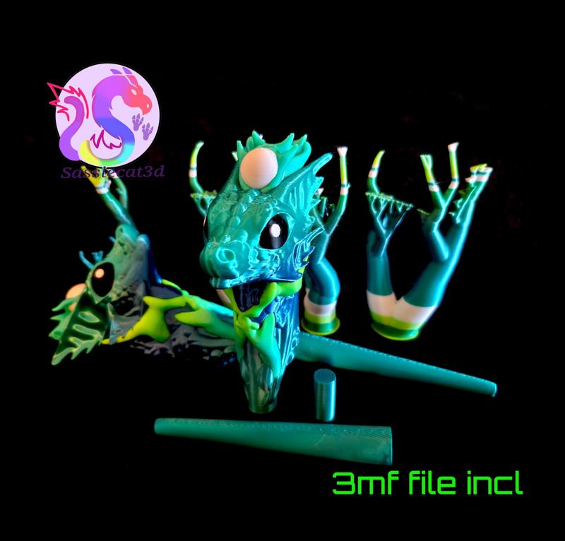 Pearl Wisp Dragon Wand *Personal Use*