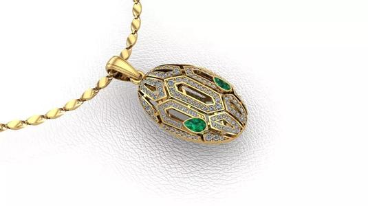serpenti necklace 3D print model