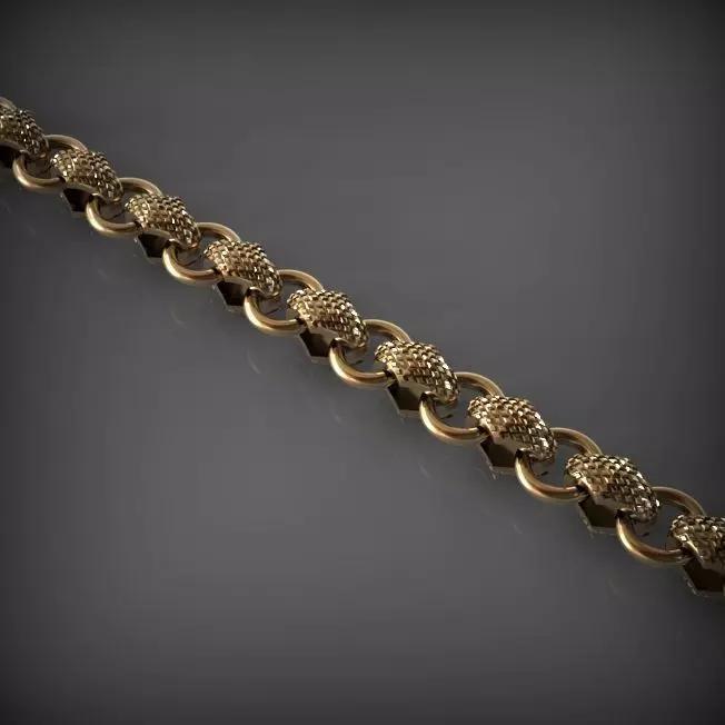 Designer Unique Unisex Cuban Chain With 3DM STL OBJ FBX Files