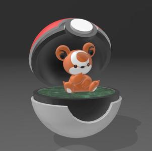 pokeball teddiursa