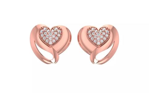 Women Stud Earrings 3dm STL OBJ FBX Renders Details