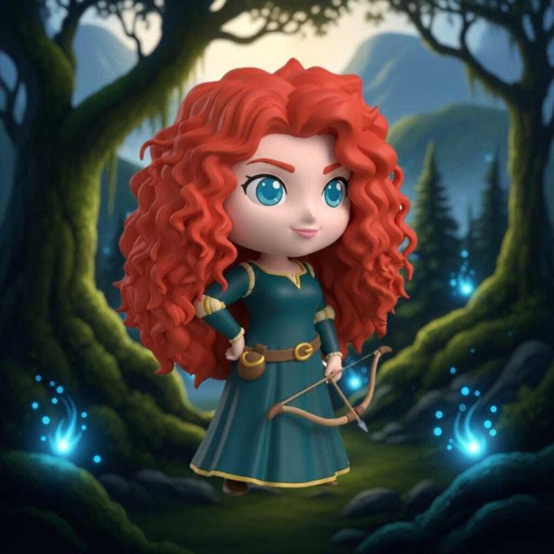 Chibi Merida - Brave Highland Princess Fan Art
