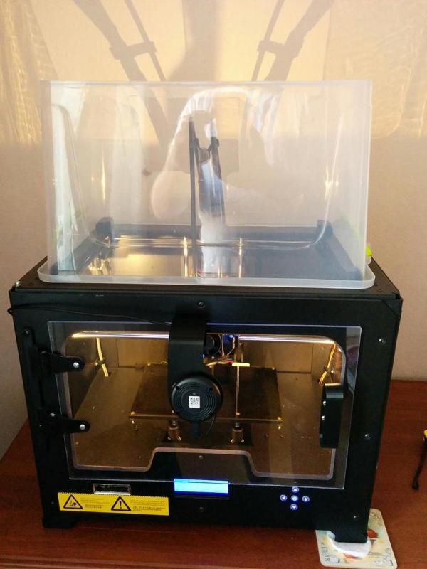 Creator X enclosure bucket fixation pads.