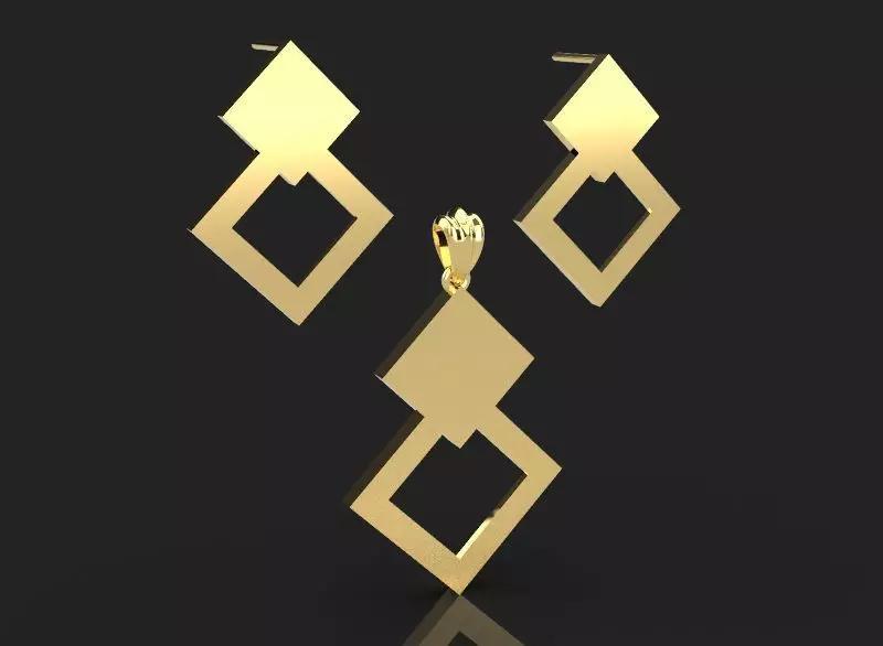 3d printing Half a set of jewelry printable 3dmodel 3dm stl