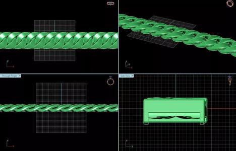 Fusion Cuban Link Chain Bracelet Or Chain 3D print model