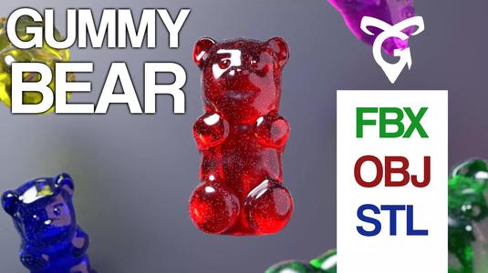 gummy bear 3d model