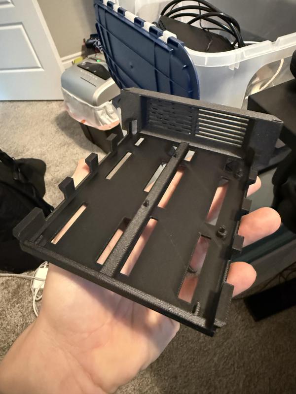 Remixed Raspberry Pi tray for Meek Rack