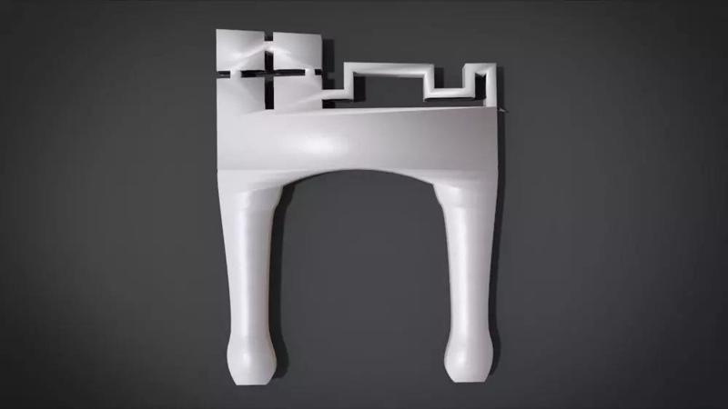 Unique Chair legs Ornament with with Champion Ornament motif