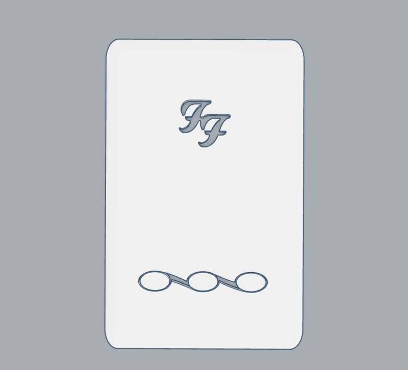 Foo Fighters back plate for fender guitar