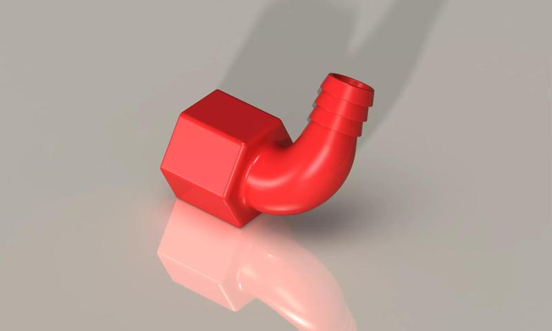 Barbed Tube Fittings for Air and Water 90 Elbow