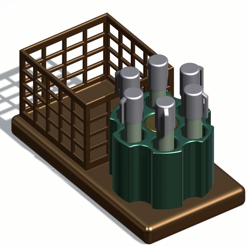 pen and pencil holder V00_ 0. Size: 140.00 x 268.80 x 120.45