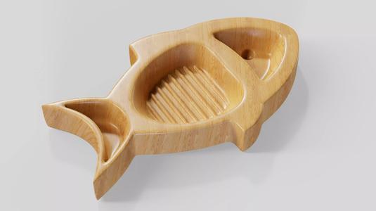 Fish Tray STL models for CNC and 3D printing