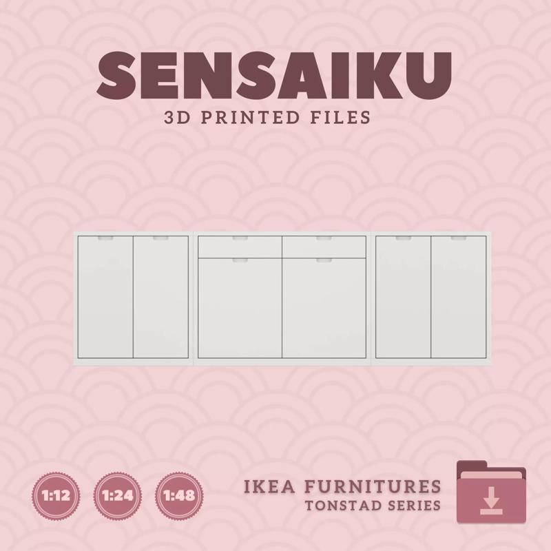 TONSTAD Storage Combo 01 for Dollhouse - IKEA - 3D Print