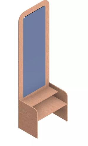 Wooden glass mirror stand