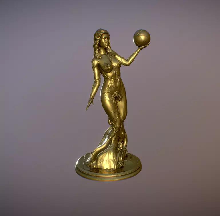 Estatua diosa Gaia o Gea - Mother Earth