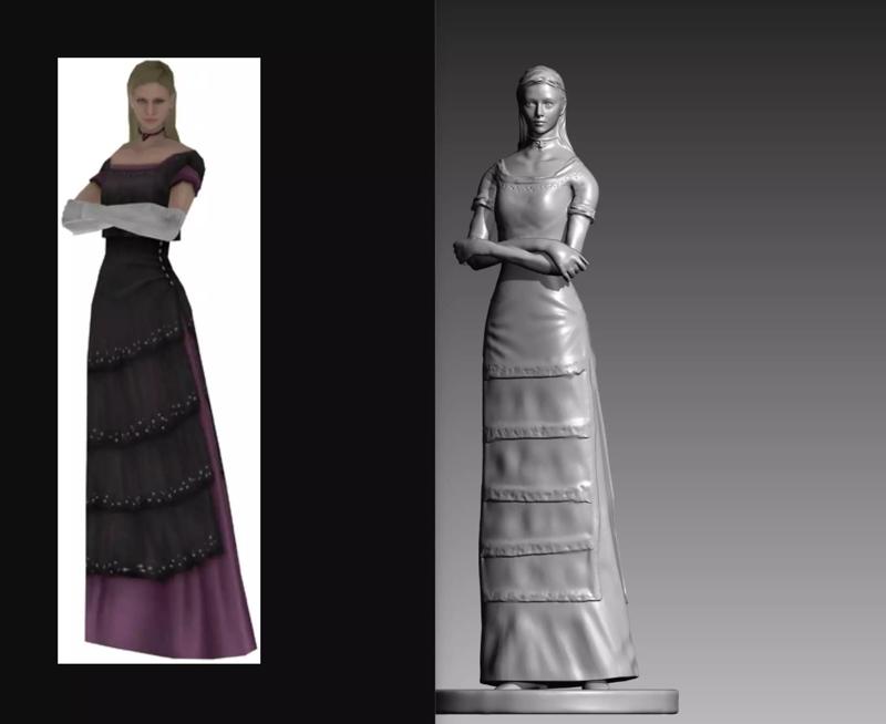 Alexia Ashford Resident Evil Code Veronica OBJ and STL