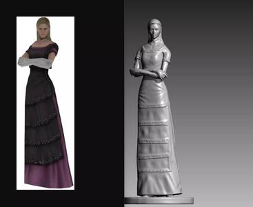 Alexia Ashford Resident Evil Code Veronica OBJ and STL