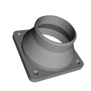 pipe adapter for fan