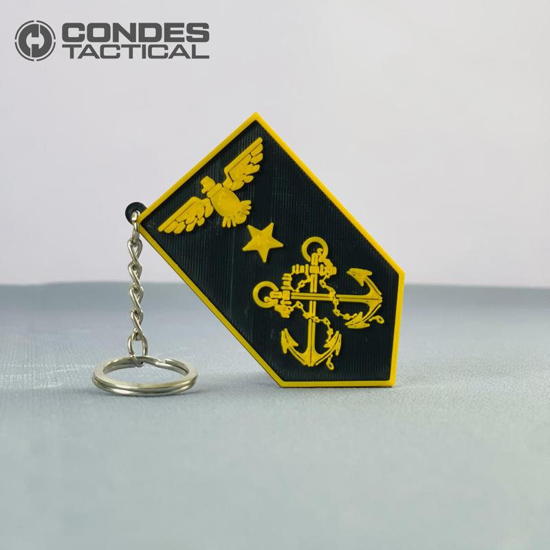 LLAVERO SUBOFICIAL JEFE (KEYCHAIN) - ARMADA NACIONAL COLOMBIA.