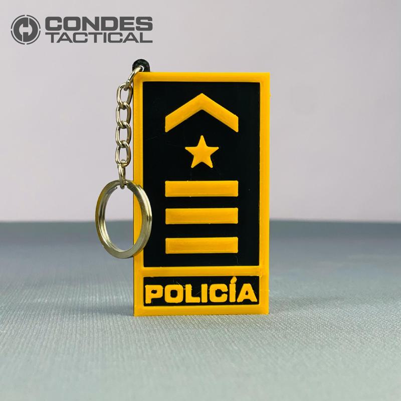 LLAVERO INTENDENTE JEFE (KEYCHAIN) - POLICIA NACIONAL COLOMBIA