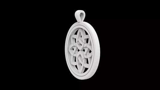 Celtic Knot Pendant 3D Print Model