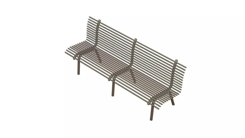 Steel bench