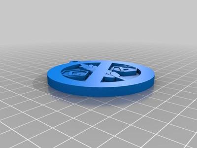 "GFZ" Gluten Free Zone Keychain