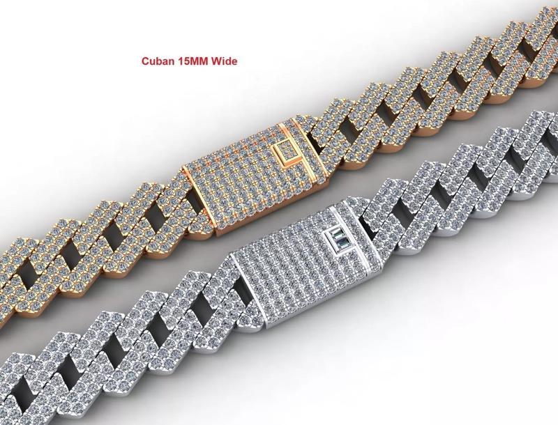 Diamond Cuban Chain 15mm