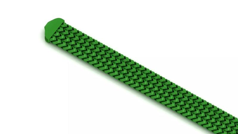 16mm 4- Line Strick Franco Cuban Chain or Bracelet 3d model