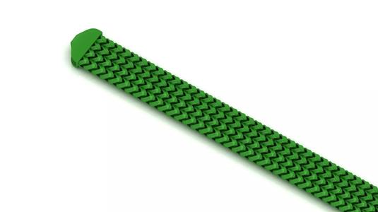 16mm 4- Line Strick Franco Cuban Chain or Bracelet 3d model