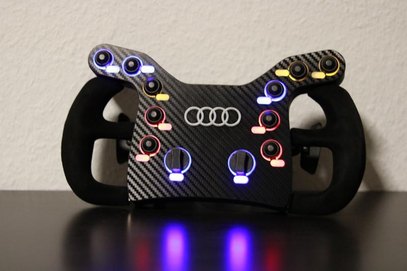 AUDI RS5 DTM DIY  illuminated Simracing Steering Wheel