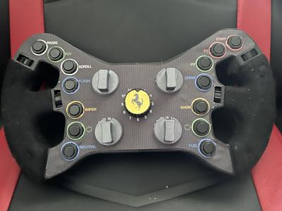 Ferrari 296 GT3 steering wheel (includes files for smaller printers)