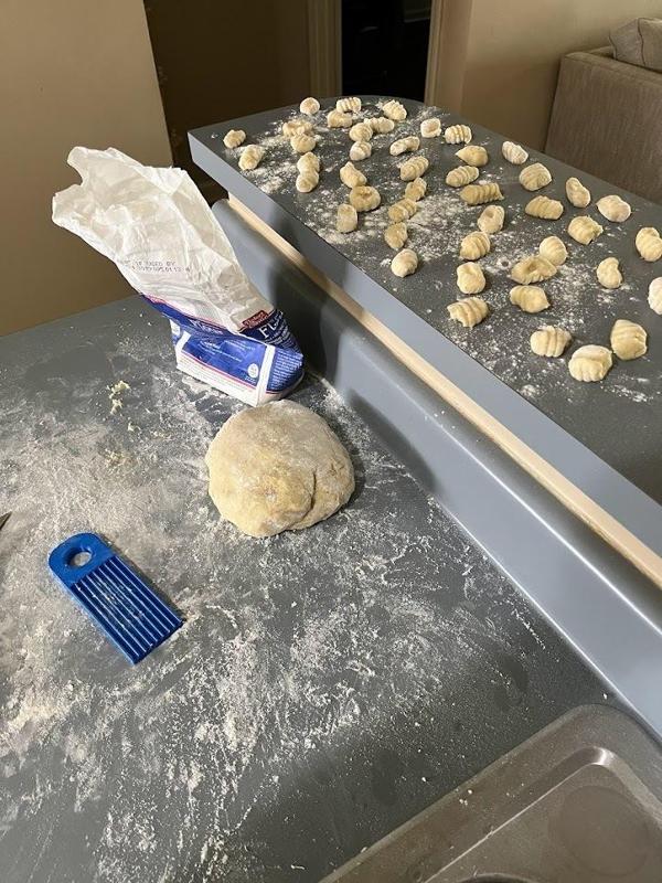 Table for the preparation of Italian gnocchi ( gnocchi )