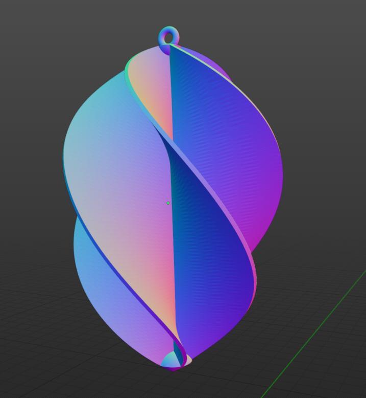 Decorative Spiral for Wind Mobiles