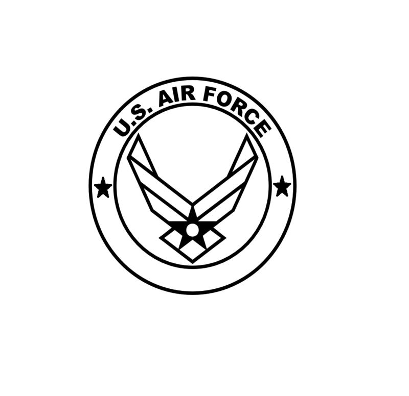 Cookie Cutter = stamp / Cortador de galletas = estampilla - US AIRFORCE - LOGO