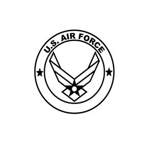 Cookie Cutter = stamp / Cortador de galletas = estampilla - US AIRFORCE - LOGO