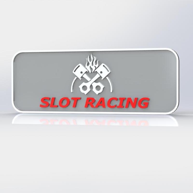 Slot Racing 3D Aromur logo plate