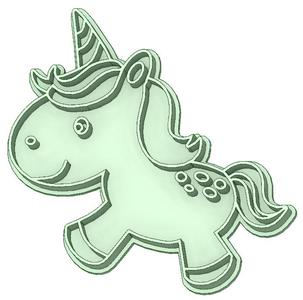 Unicorn 8 cookie cutter