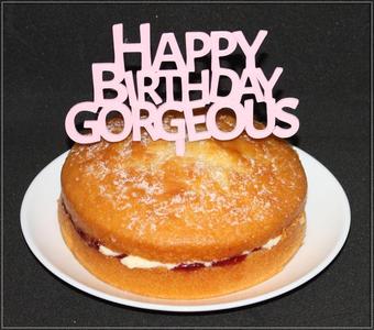 Happy Birthday Gorgeous - Cake Topper