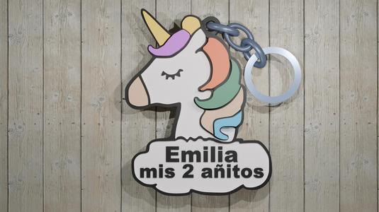 Unicorn keychain