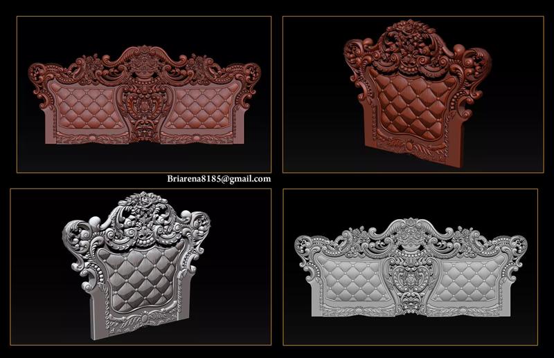 Collection - Furniture carving file stl OBJ and ZTL for CNC