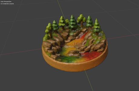 Caño Cristales (River in Colombia) Mini diorama