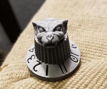 guitar / amp knob goes to 11 w/ Gargoyle head