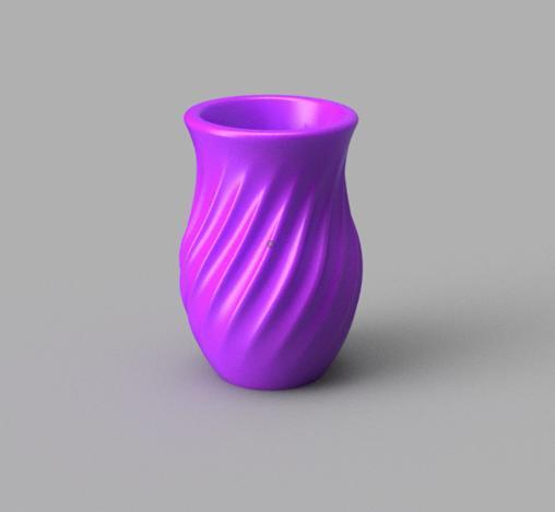 Vase Blended Spirals