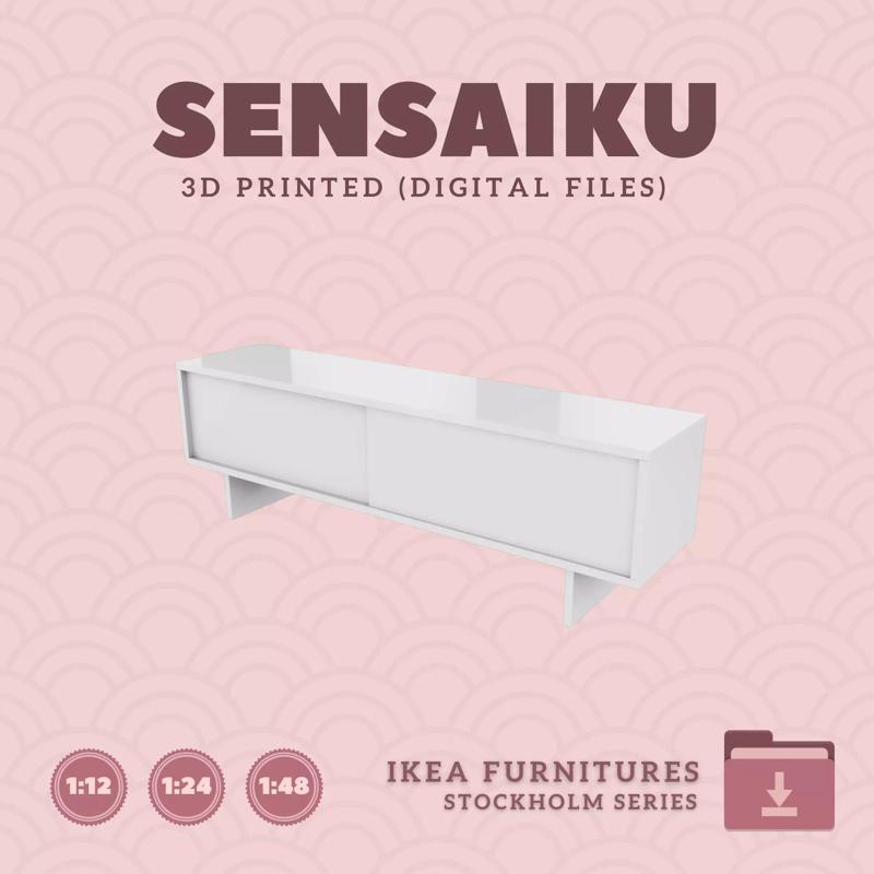 22 STOCKHOLM 2025 TV Unit for Dollhouse - IKEA - 3D Print