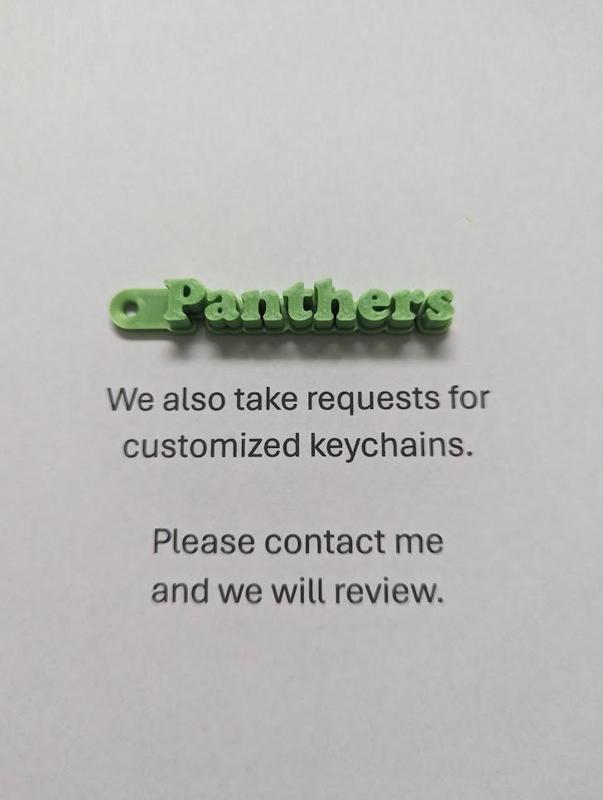 Carolina Panthers Keychain