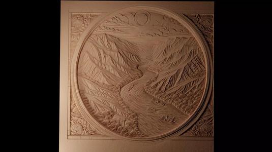 River CNC 3d Print High Relief Sand Casting