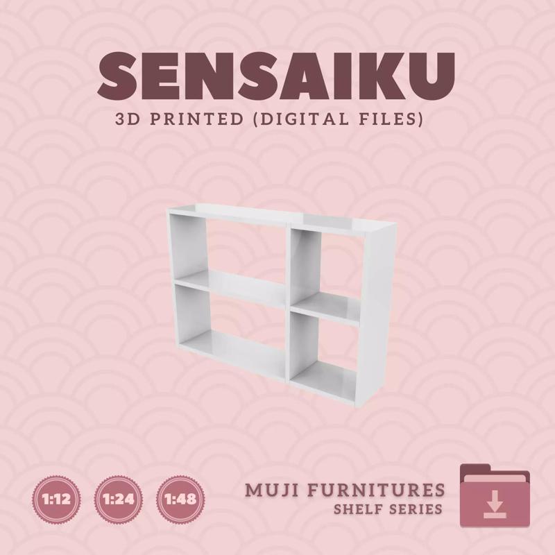 13 Muji Stacking Shelf for Miniature Dollhouse Muji 3D Print