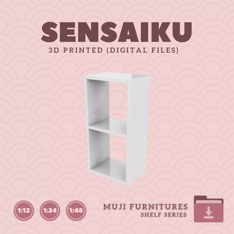 01 Muji Stacking Shelf for Miniature Dollhouse Muji
